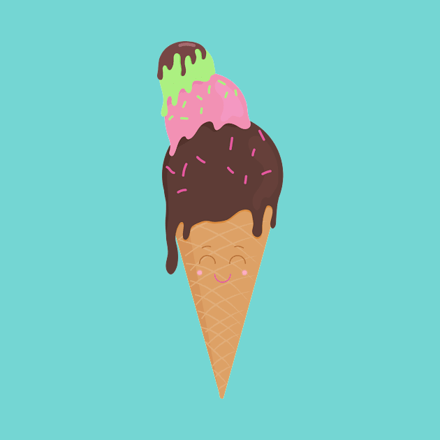 Cute ice cream by Liza.che arts