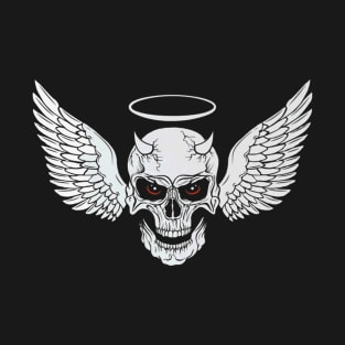 Angel  Demon Skull T-Shirt