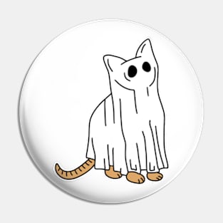 Ghost Cat Pin