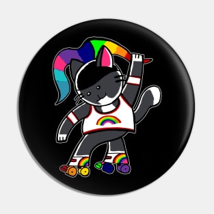 Pride Roller cat Pin