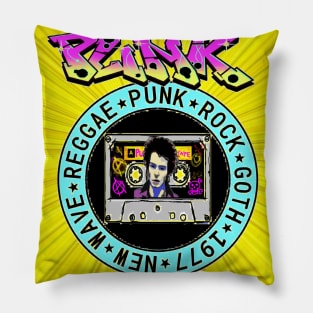 punk rock sticker 77 Pillow