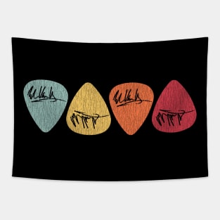 Van Halen Distressed Pick Signature Tapestry