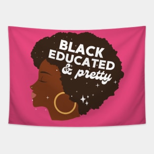 Black Educated And Pretty Black Woman Tapestry