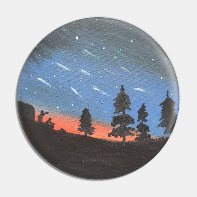 Dusk Meteor Shower Pin by Spiritjay