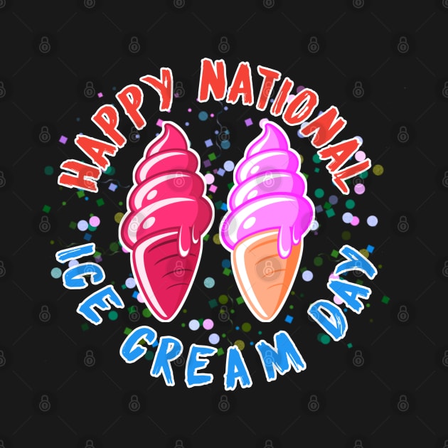Happy National Ice Cream Day 19 july by CanCreate