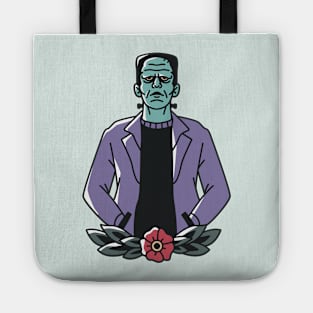 Vintage Frankenstein's Monster Emblem Tote