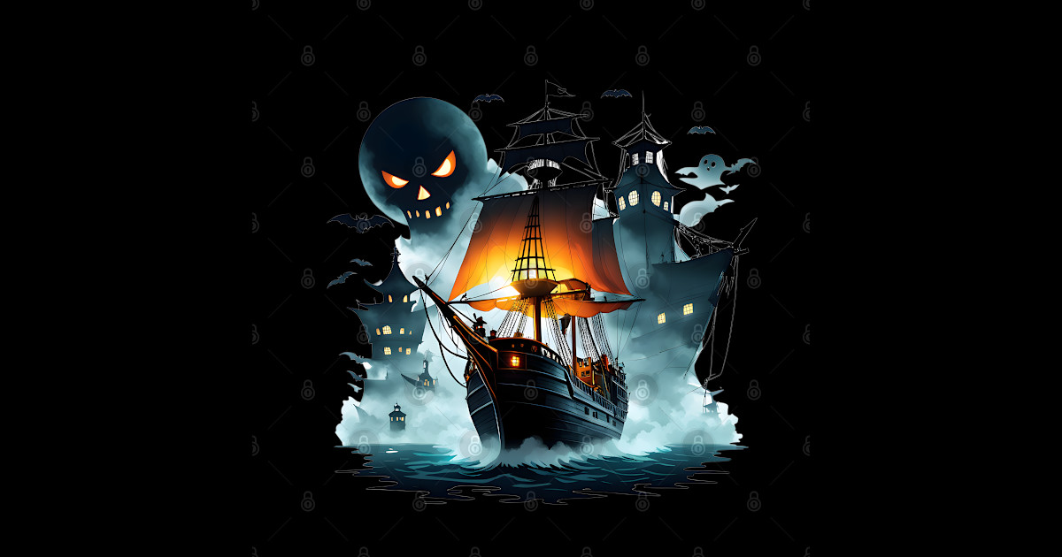 Phantom Voyage: The Ghost Captain GIF Design - Phantom Voyage - Sticker ...
