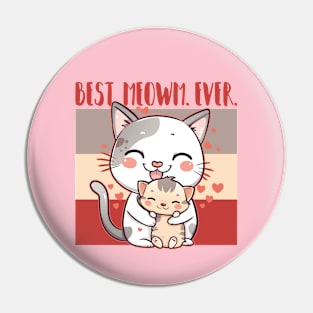 Cat Loving Mom Birthday Mother's Day Gift from Daughter or Son Pin