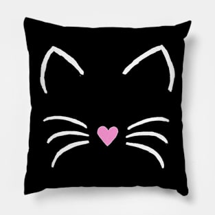 Cat   Funny Retro Clothes Paw Face Pillow