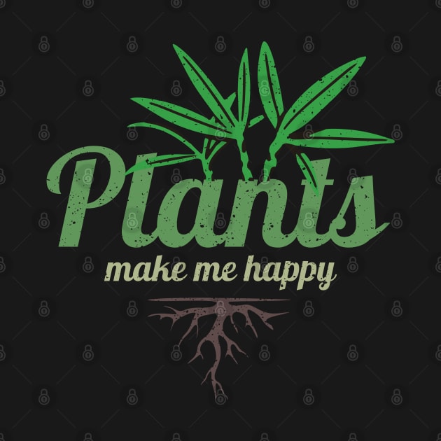 Plants Make Me Happy, Plants Whisperer, Vintage, Love Plants by HelenGie