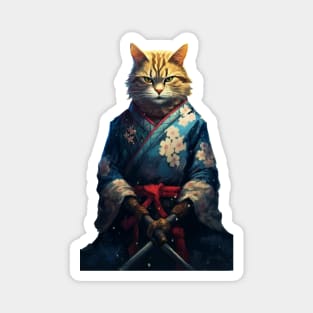 Neko Samurai 2 Magnet