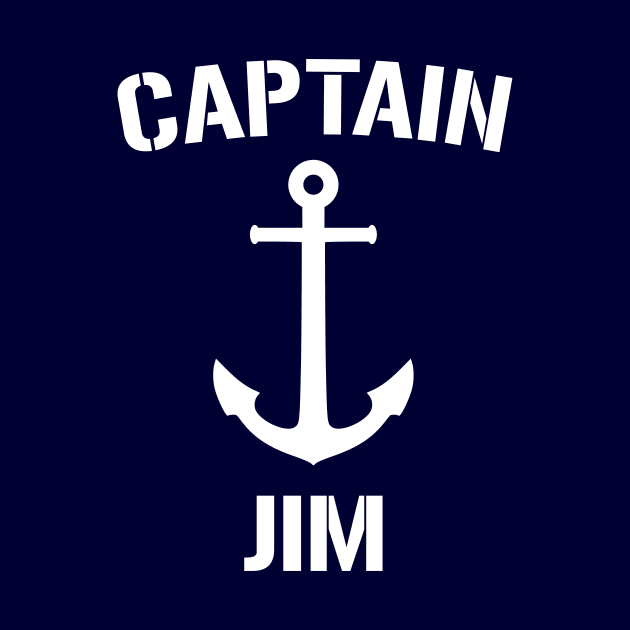 Nautical Captain Jim Personalized Boat Anchor by Rewstudio