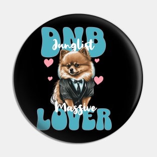 DNB - Lover Pomeranian Junglist (Blue) Pin