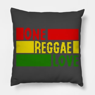 One Reggae Love, Ethiopia flag, Rasta Pillow