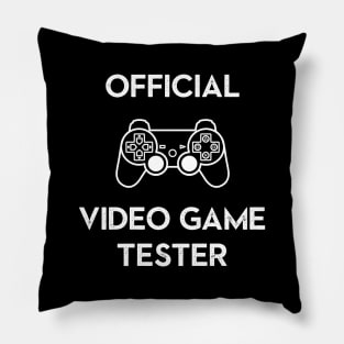 Official Video Game Tester Pillow
