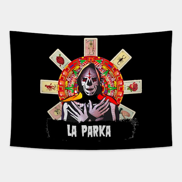 La Parka Loteria Tapestry by Shane-O Mac's Closet