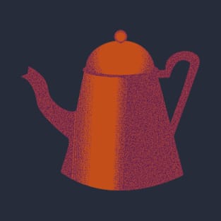 Grunge Retro Coffee Tea Teapot T-Shirt