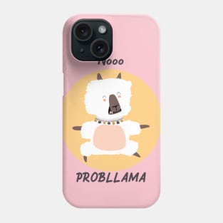 Llama / Yoga Llama / No Probllama / Funny Llama Doing Yoga / Cute Llama / Amazing Yoga Design Phone Case