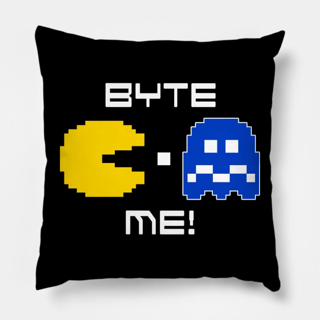 Byte Me! Pillow by Kaztiel