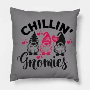 Chilling With My Gnomies Shirt, Custom Friend Sweatshirt, Funny Friend Shirt, Funny Chilling Gnomes Shirt, Matching Friend Shirts, Gnome Tee Pillow