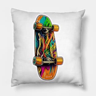 Skateboard Sticker design #17 Pillow