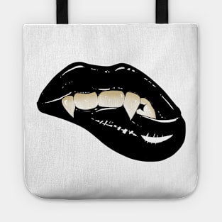 Black Vampire lips Tote