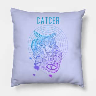 A zodiac cattery: cancer - catcer Pillow