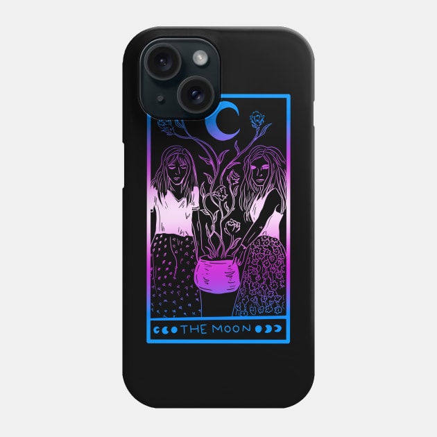 Midnight Margarita Moon - Tarot Card Trans Pride Phone Case by TheDoodlemancer