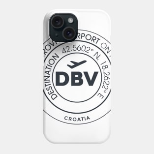 Airport code DBV Dubrovnik Phone Case