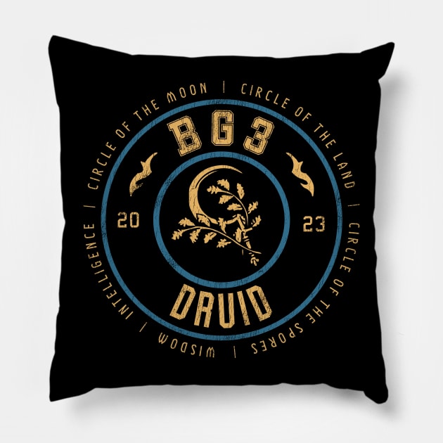 Baldur's Gate 3 Druid Pillow by StebopDesigns