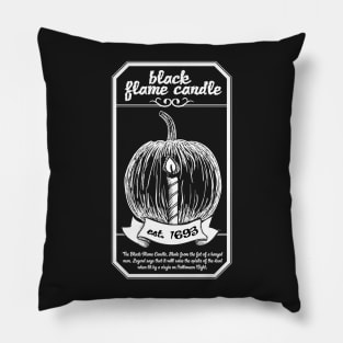 Hocus Pocus: Halloween Black Flame Candle Pillow