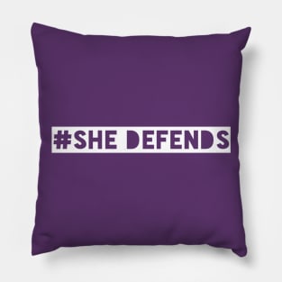 She Defends Pillow