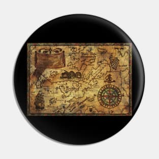 Old Nautical Map 8 (Fantasy). Pin