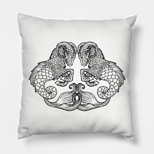 Capricorn & Capricorn Pillow