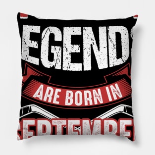 Hockey Legends Are Born In September Pillow