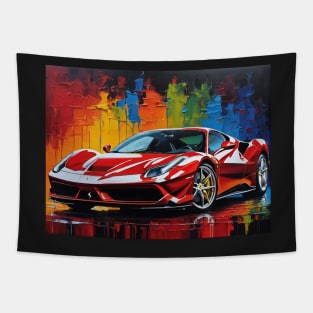 Red Ferrari Tapestry