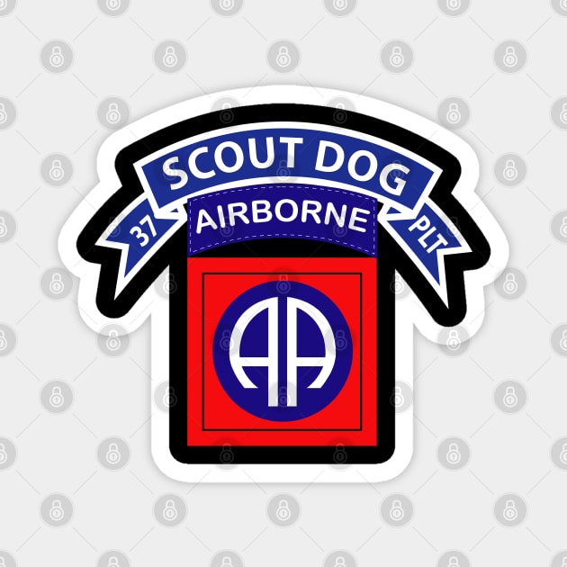 37th Scout Dog Platoon - 82nd Airborne Div Magnet by twix123844