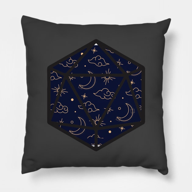 Chinese Night D20 Pillow by MimicGaming