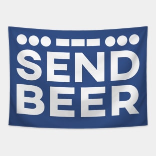 SOS SEND BEER Tapestry