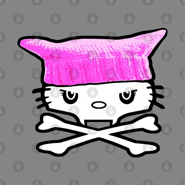 Pussy Hat Cat Skull by robotface