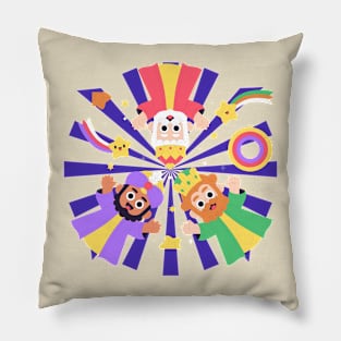 Reyes Magos Hand Drawn Pillow