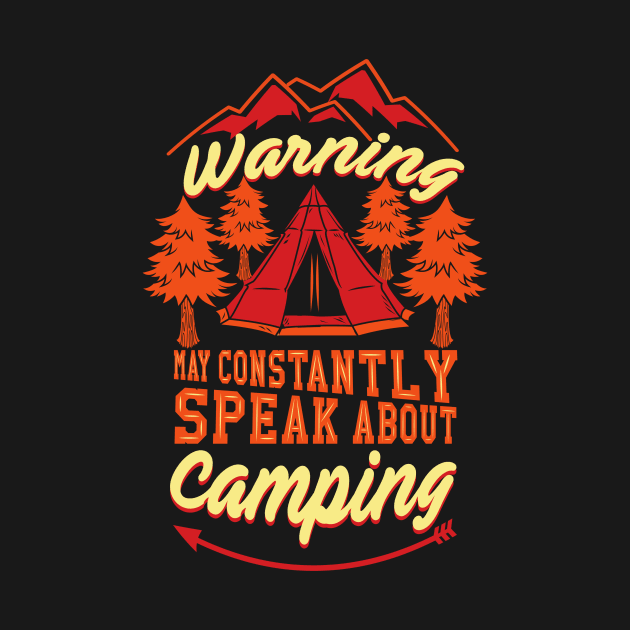 Constantly Speak ABout Hiking - Hiking tshirt by Scipio