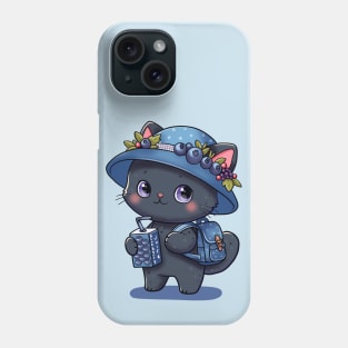 Blueberry Juice Kitty Phone Case