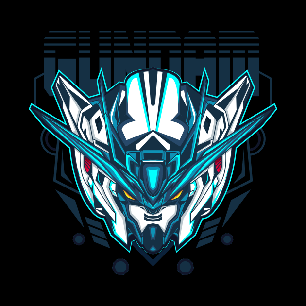 Head of Gundam Exia by InsideOut