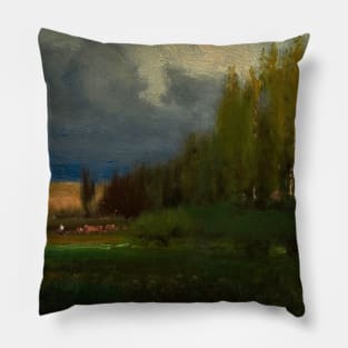 Landscape Study by George Inness Pillow