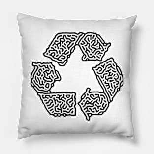Unique Ethnic Recycle Symbol Pillow