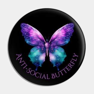 Anti-Social Butterfly Pin