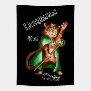 Dungeons and cats ginger spellcaster Tapestry