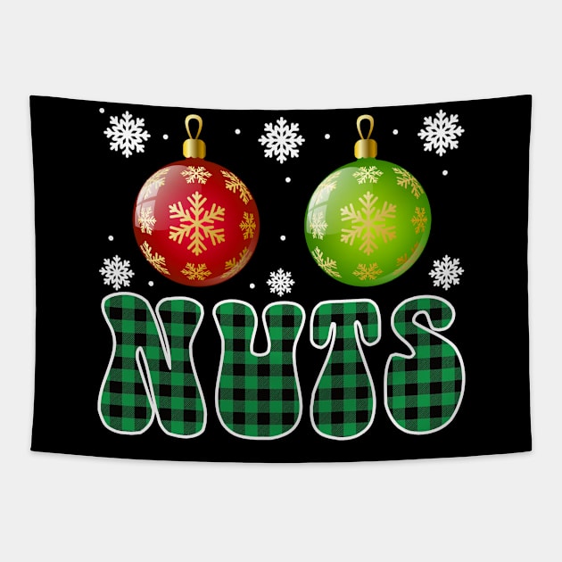 Chest Nuts Christmas T Shirt Matching Couple Chestnuts Tapestry by flandyglot