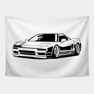 Acura NSX monochrome illustration Tapestry